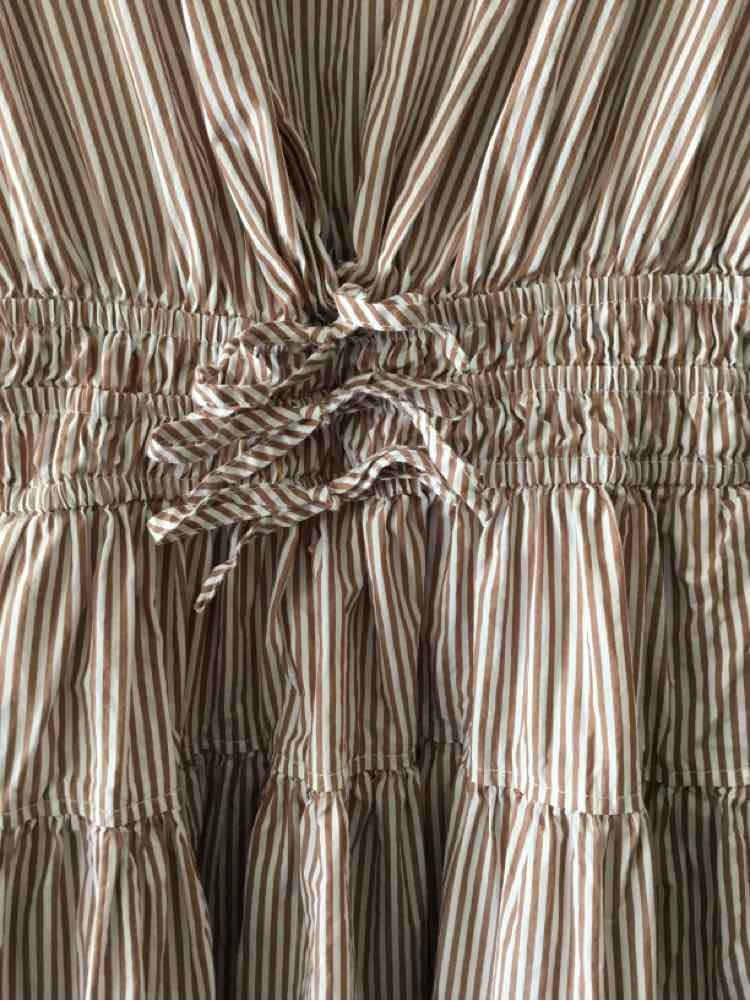 Nicole Miller White and Brown Size S Dress