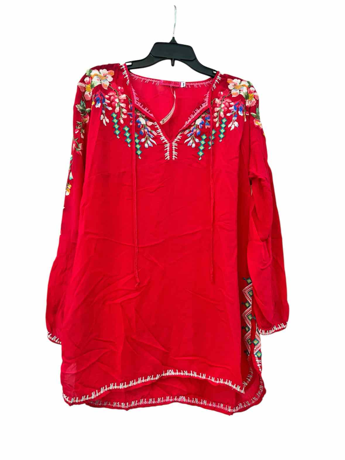 Johnny Was Red Size PM Tunic