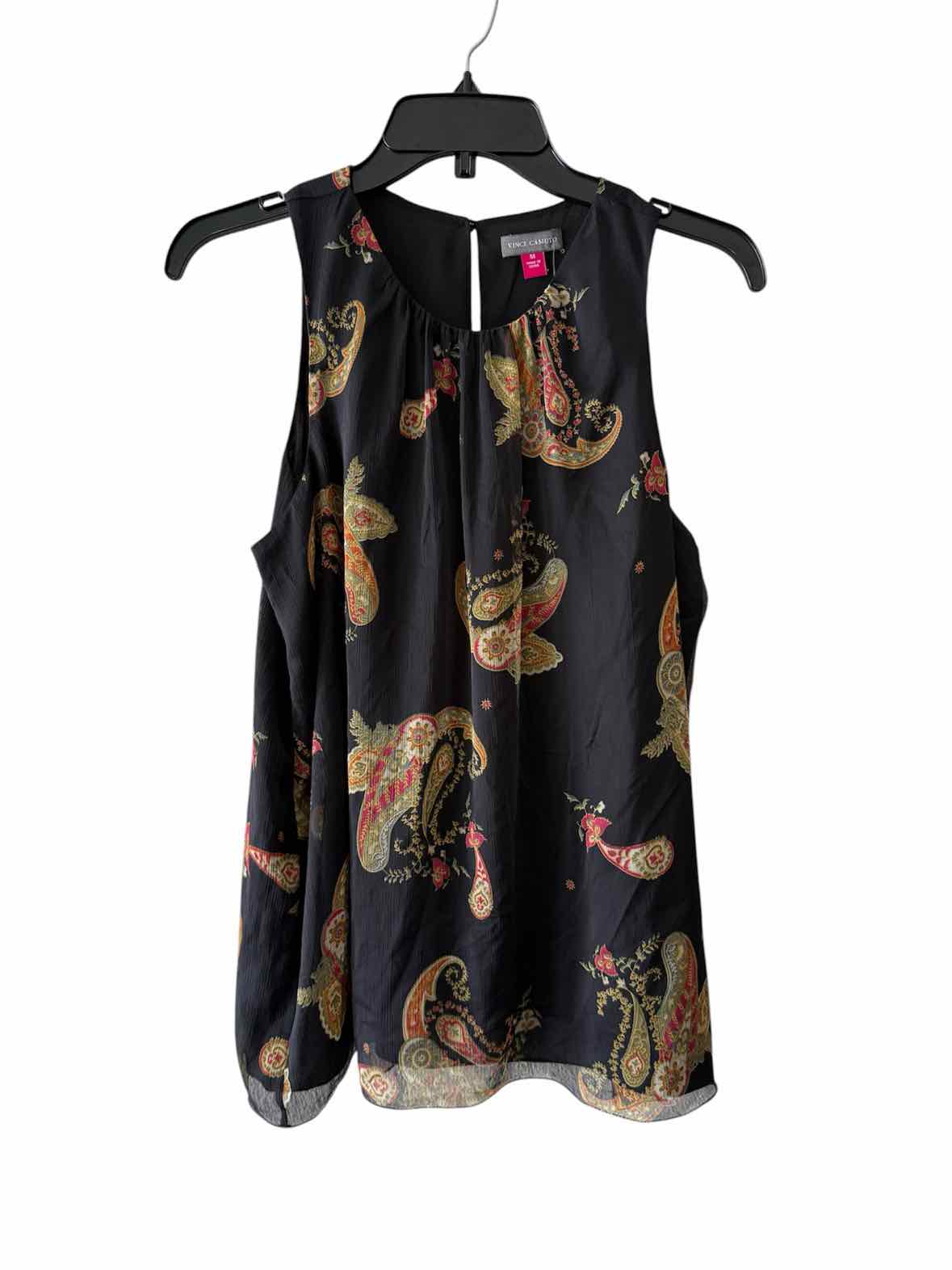 Vince Camuto Black Multi Size M Shell
