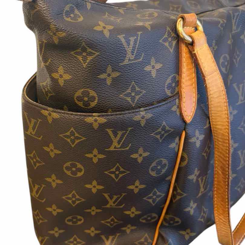 Louis Vuitton Brown and Tan Handbag