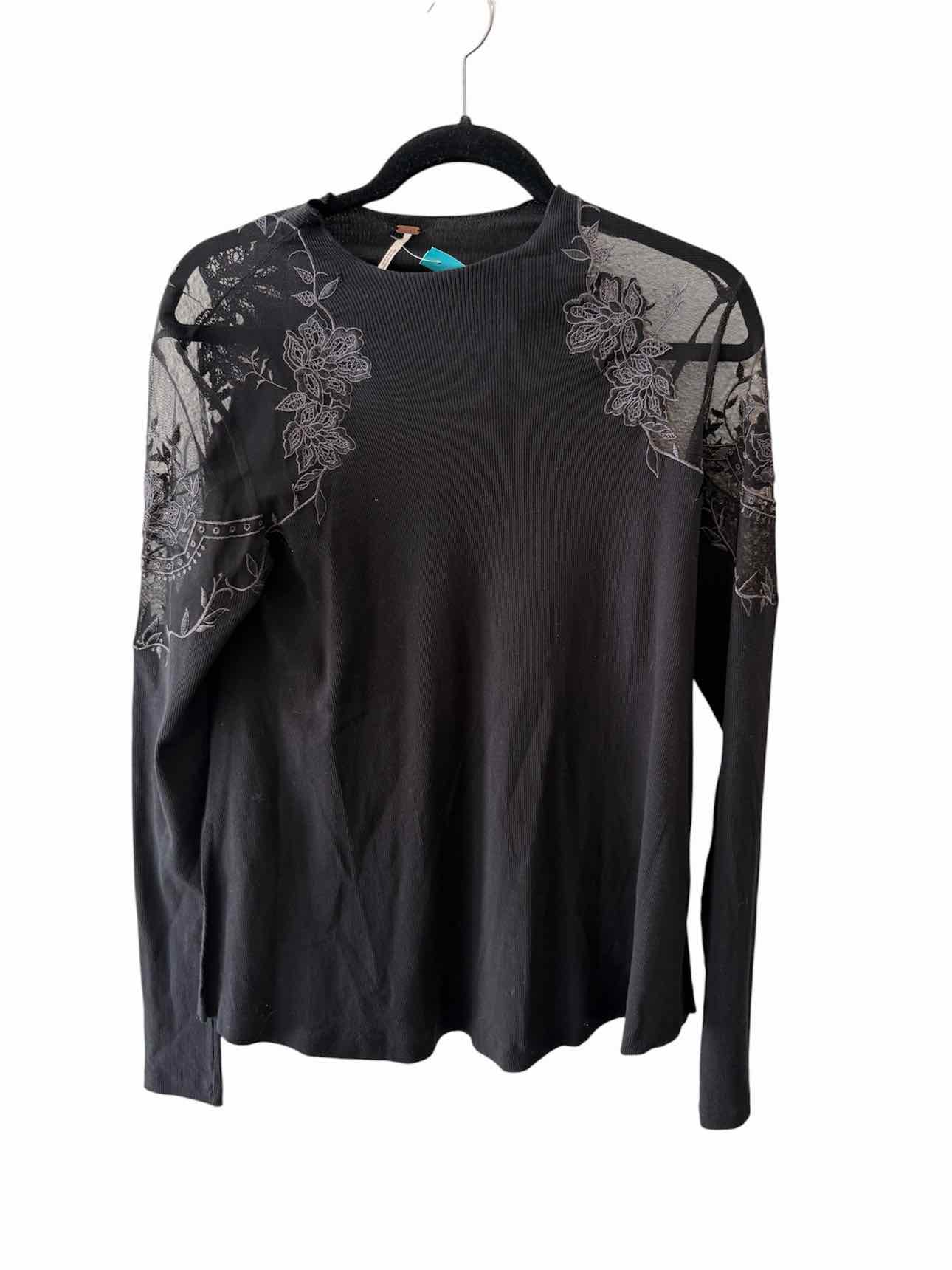 Free People Black and purple Size S Shirt