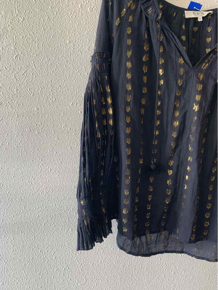 Sea New York Navy and Gold Size M Shirt