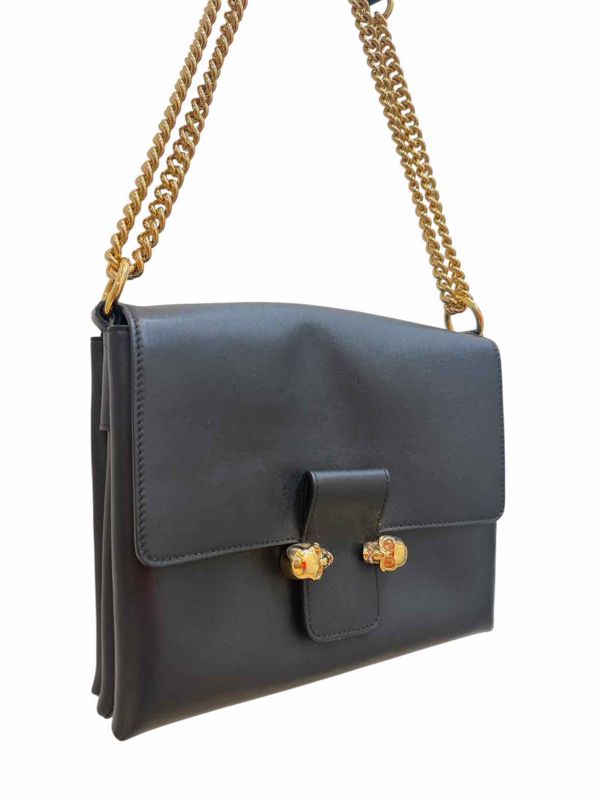 Alexander McQueen Black and Gold Handbag