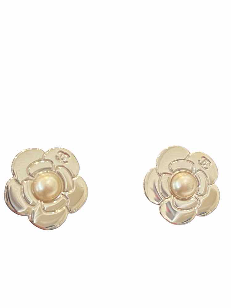 Chanel Silver Earrings