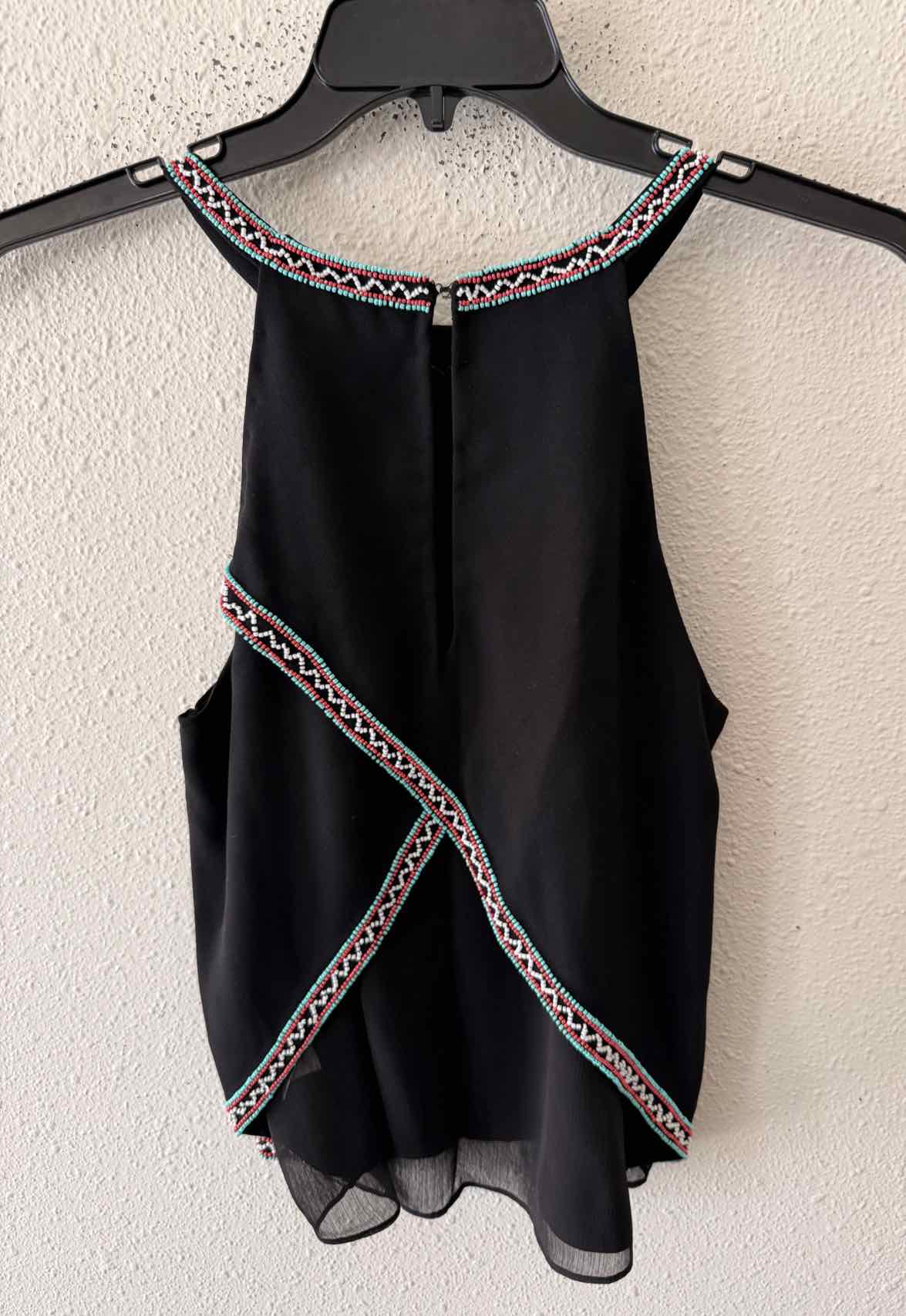Parker Black Multi Size S Blouse