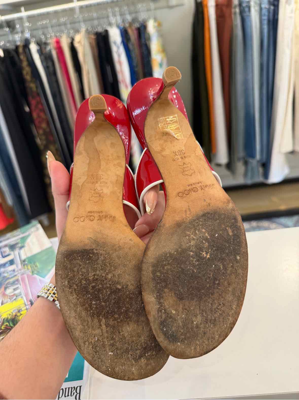 Jimmy Choo Red Size 38.5 Shoes