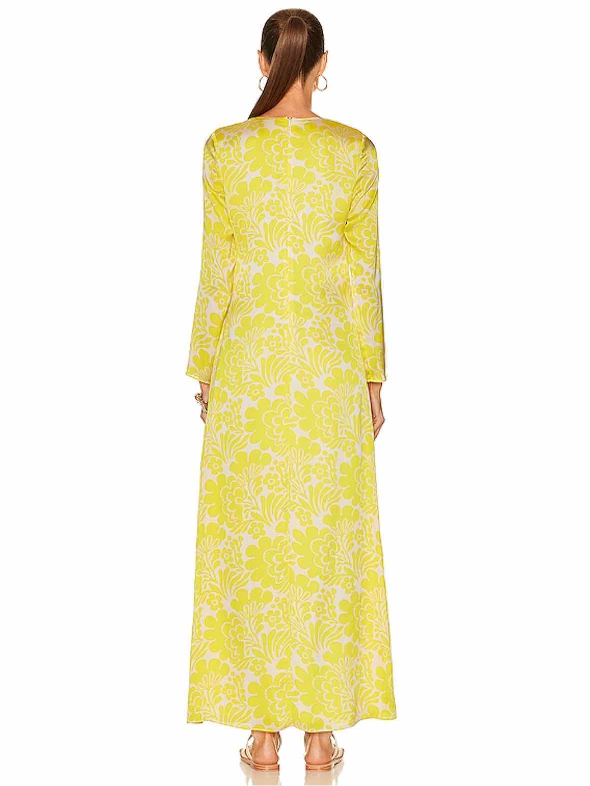 Alexis Yellow and Beige Size XS Dress