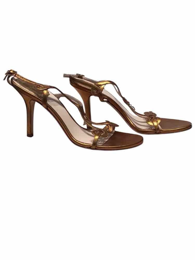 Christian Dior Gold Size 37.5 Shoes