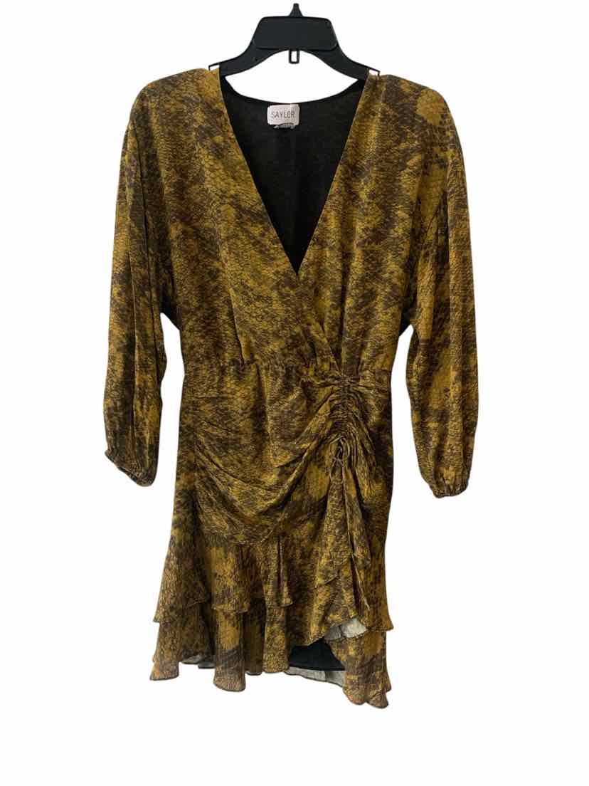 Saylor Mustard and Black Size S Dress