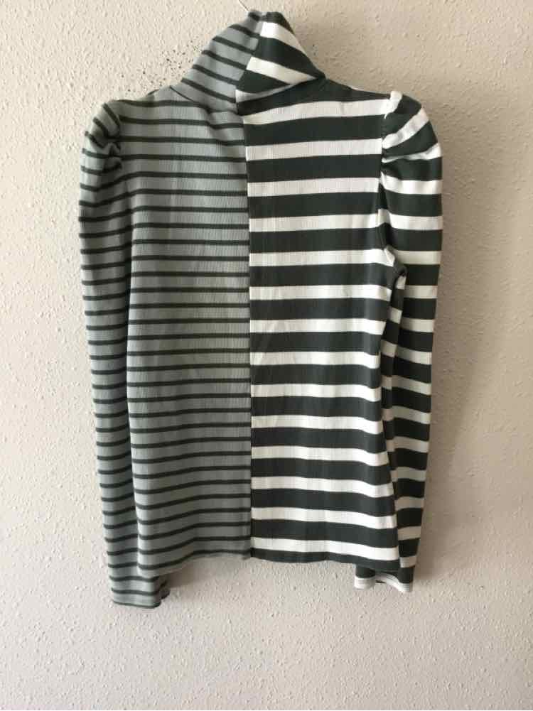 Veronica Beard Green and White Size L Shirt
