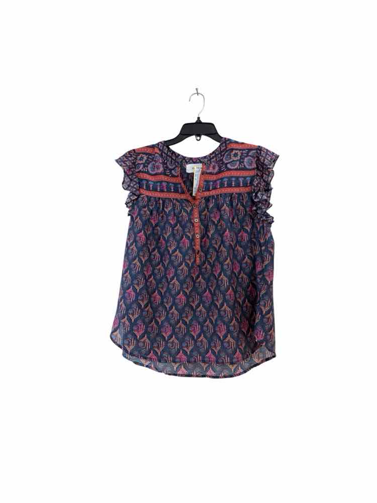 xirena Navy and Red Size XS Blouse