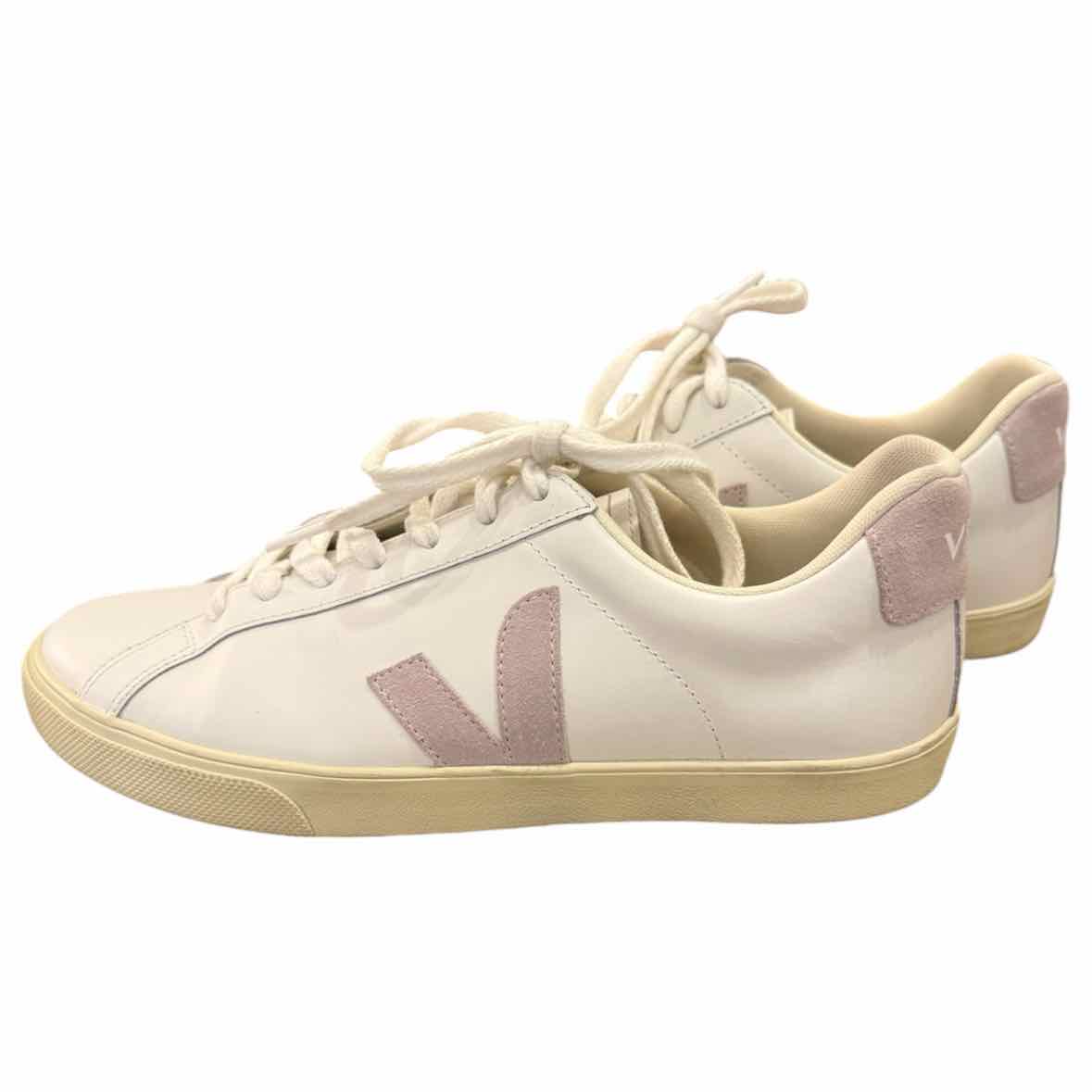 Veja White & lilac Size 9 Sneakers