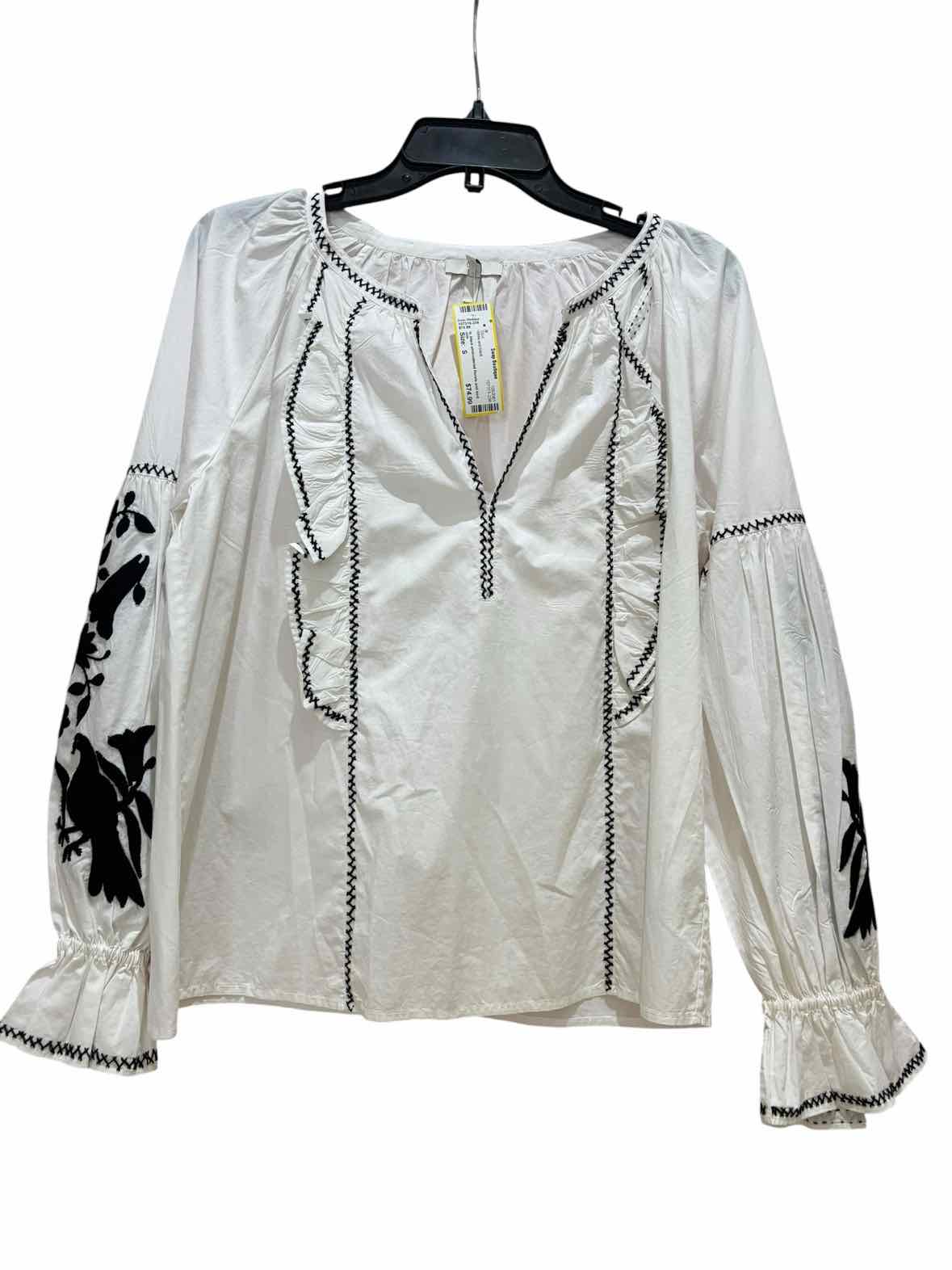 Joie White and black Size S Shirt