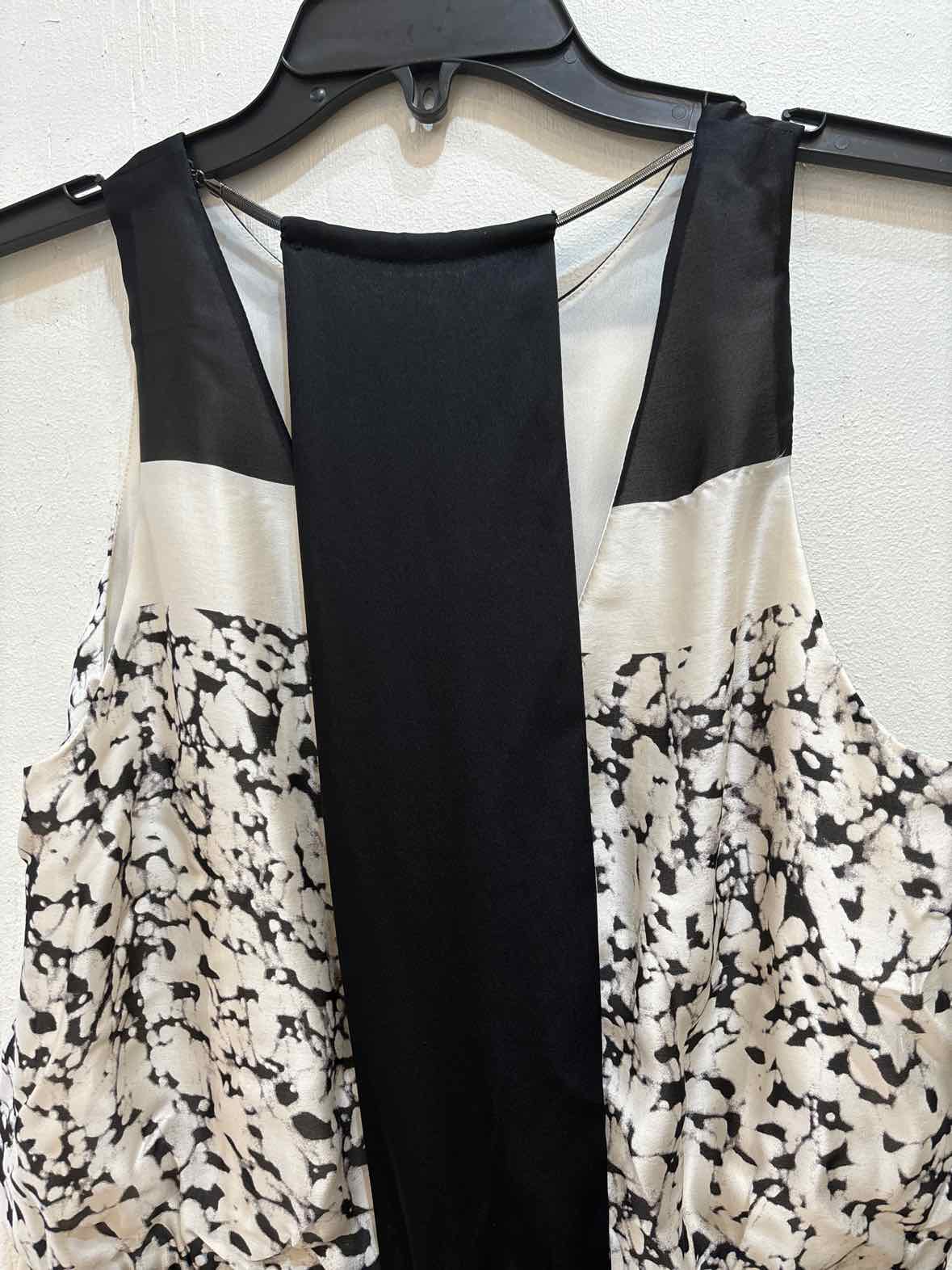 Halston Heritage Cream and Black Size 0 Dress