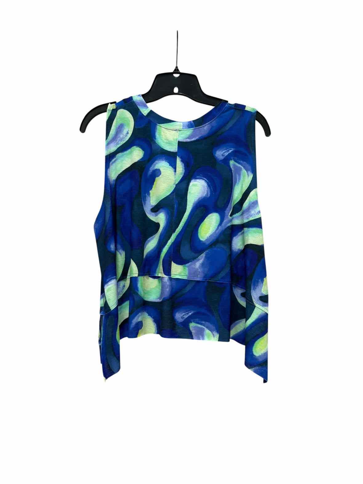 Free People Blue and Green Size S Tank Top