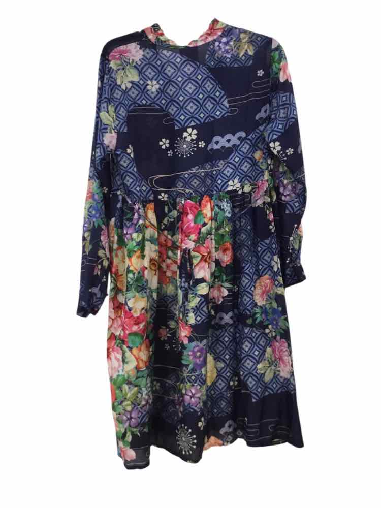 Johnny Was Blue & multi Size M Dress