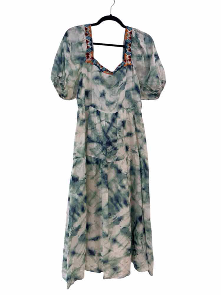 Johnny Was Workshop blue and aqua Size XS Dress