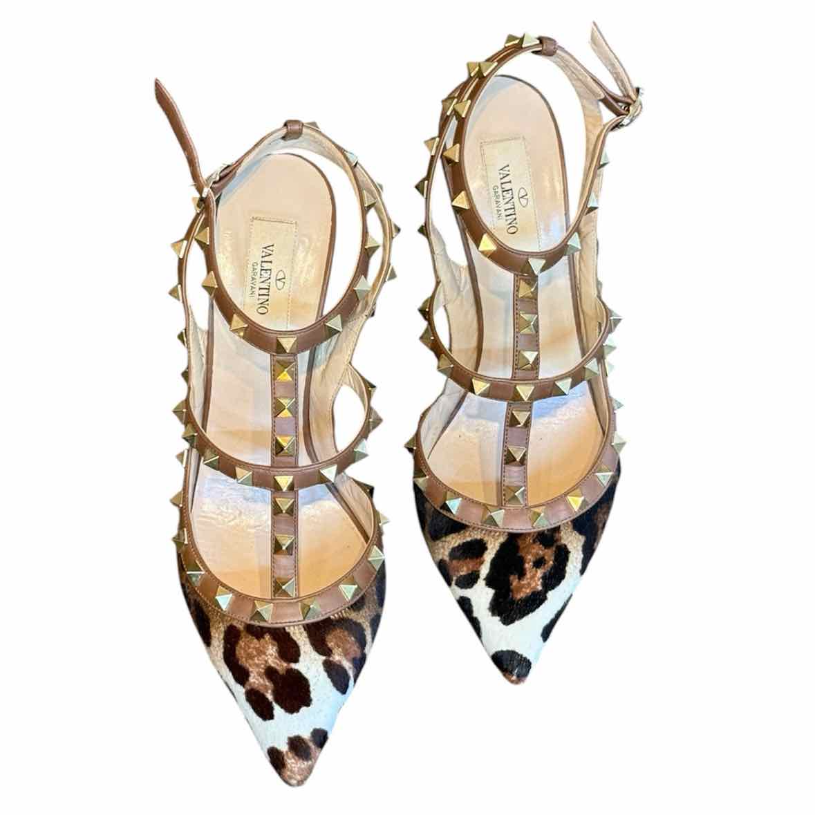 Valentino Brown and Tan Size 39 Shoes