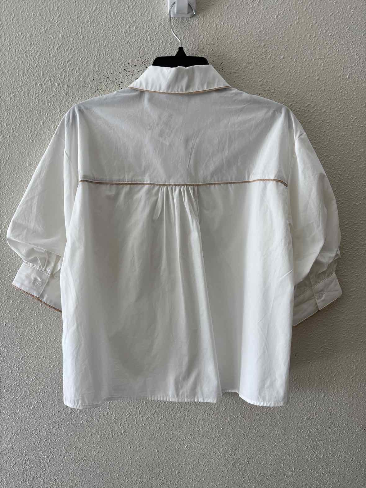 day + moon White and Beige Size S Shirt