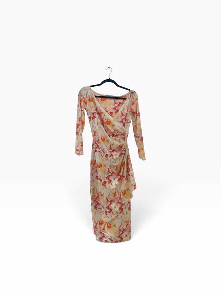 Chiara Boni orange and pink Size 44 Dress