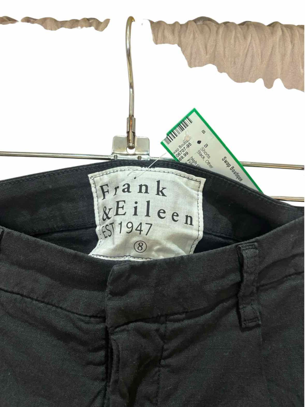 Frank & Eileen Black Size 8 Shorts