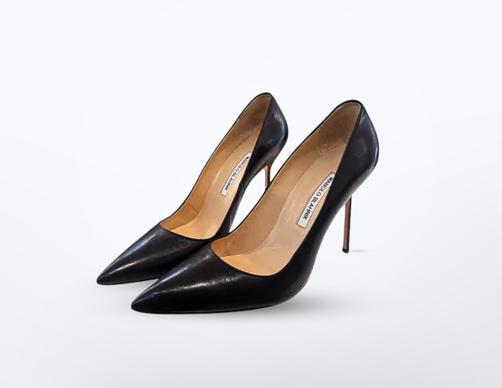MANOLO BLAHNIK BBフラット 36 【23センチ】 BB | Light Grey Suede Pointed Toe Pumps | Manolo Blahnik