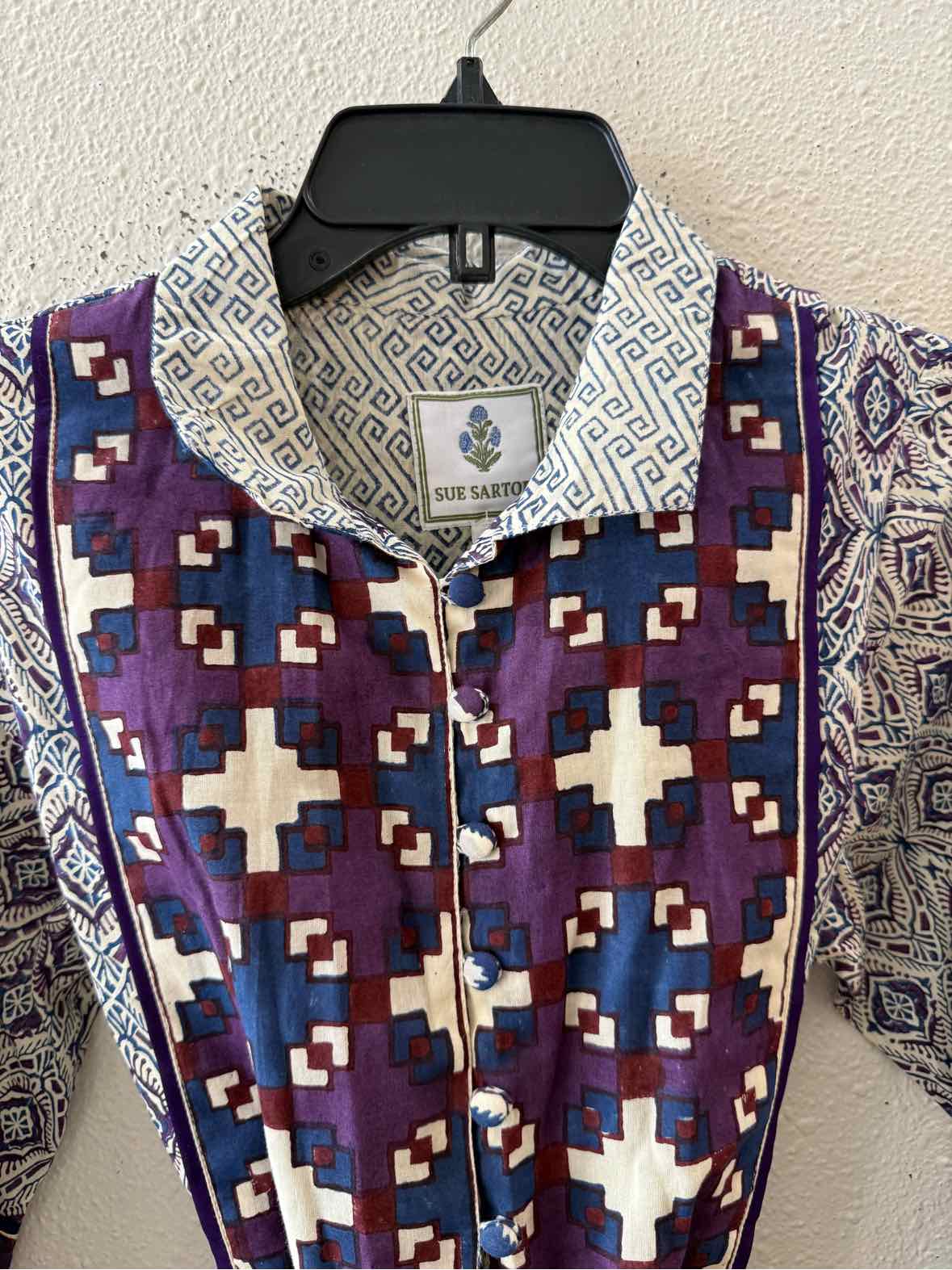 Sue Sartor purple and blue Size S Dress