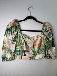 farm rio beige and multi Size S Shirt