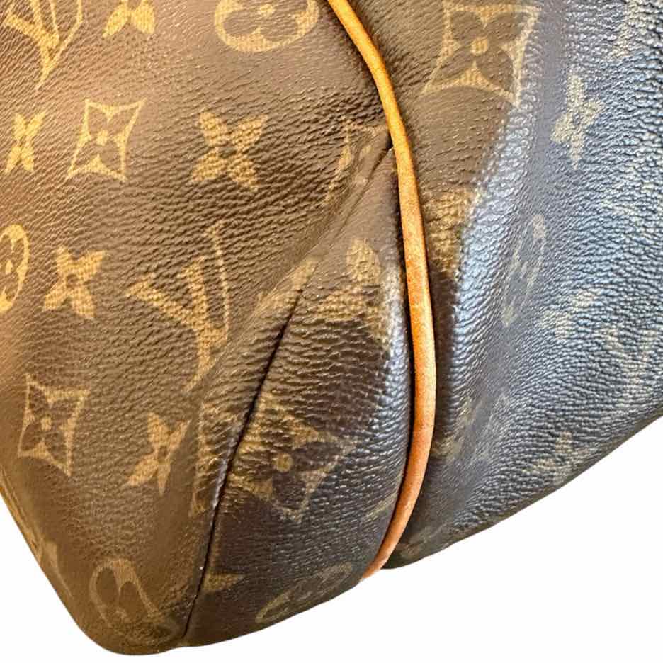 Louis Vuitton Brown and Tan Handbag