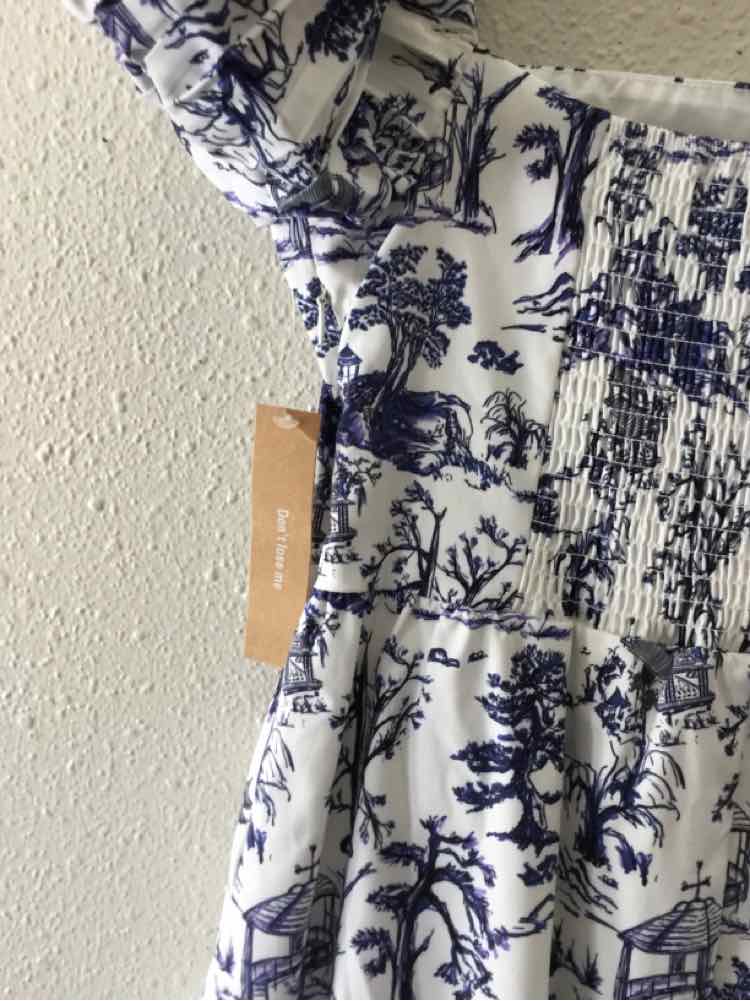 o.p.t Blue and White Size M Dress