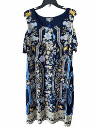 JM collection navy multi Size 2X Dress