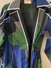 LOVEBIRDS Blue Multi Size M Dress