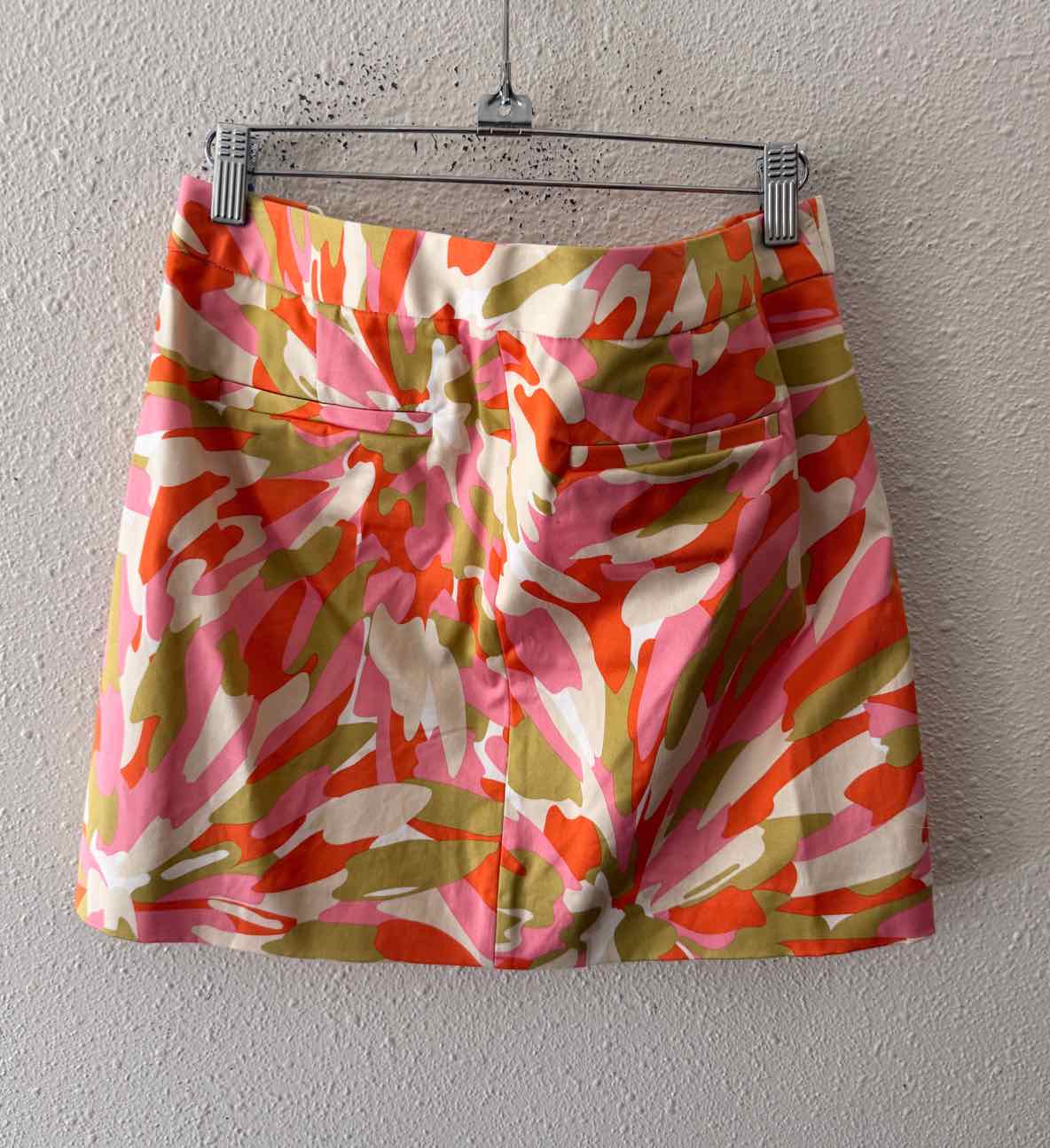 J Crew Orange Multi Size 4 Skirt