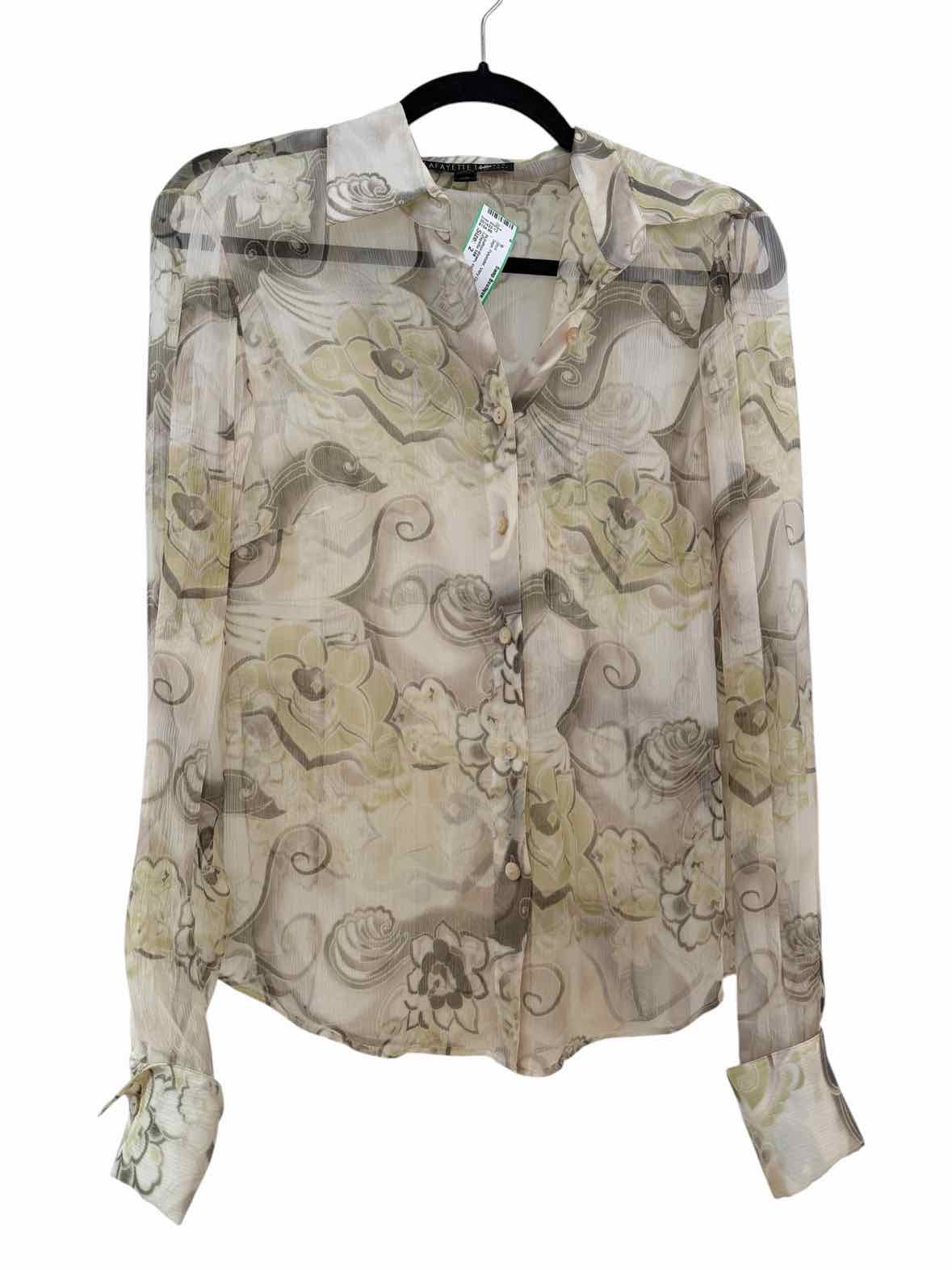 Lafayette 148 Sage Size 2 Shirt