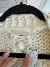 by Anthropologie White and multi Size One Size Cardigan
