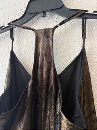 Lavender Brown Black and Gold Size M Tank Top