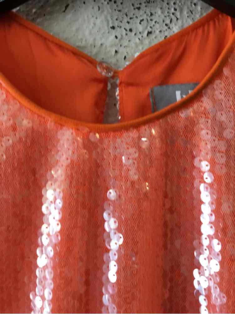 Blue B Orange Size S Tank Top