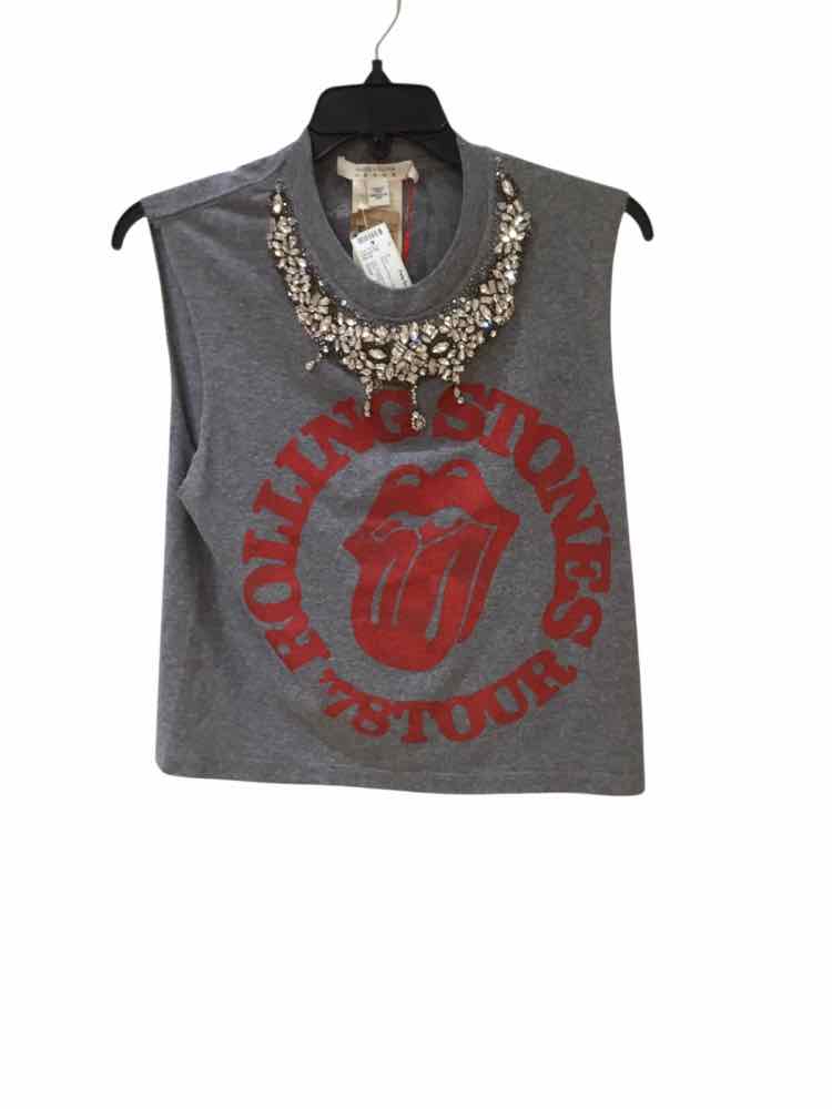 alice + olivia jeans Grey and Red Size Fits a S Shirt