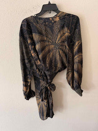 farm rio Navy and Gold Size S Dress