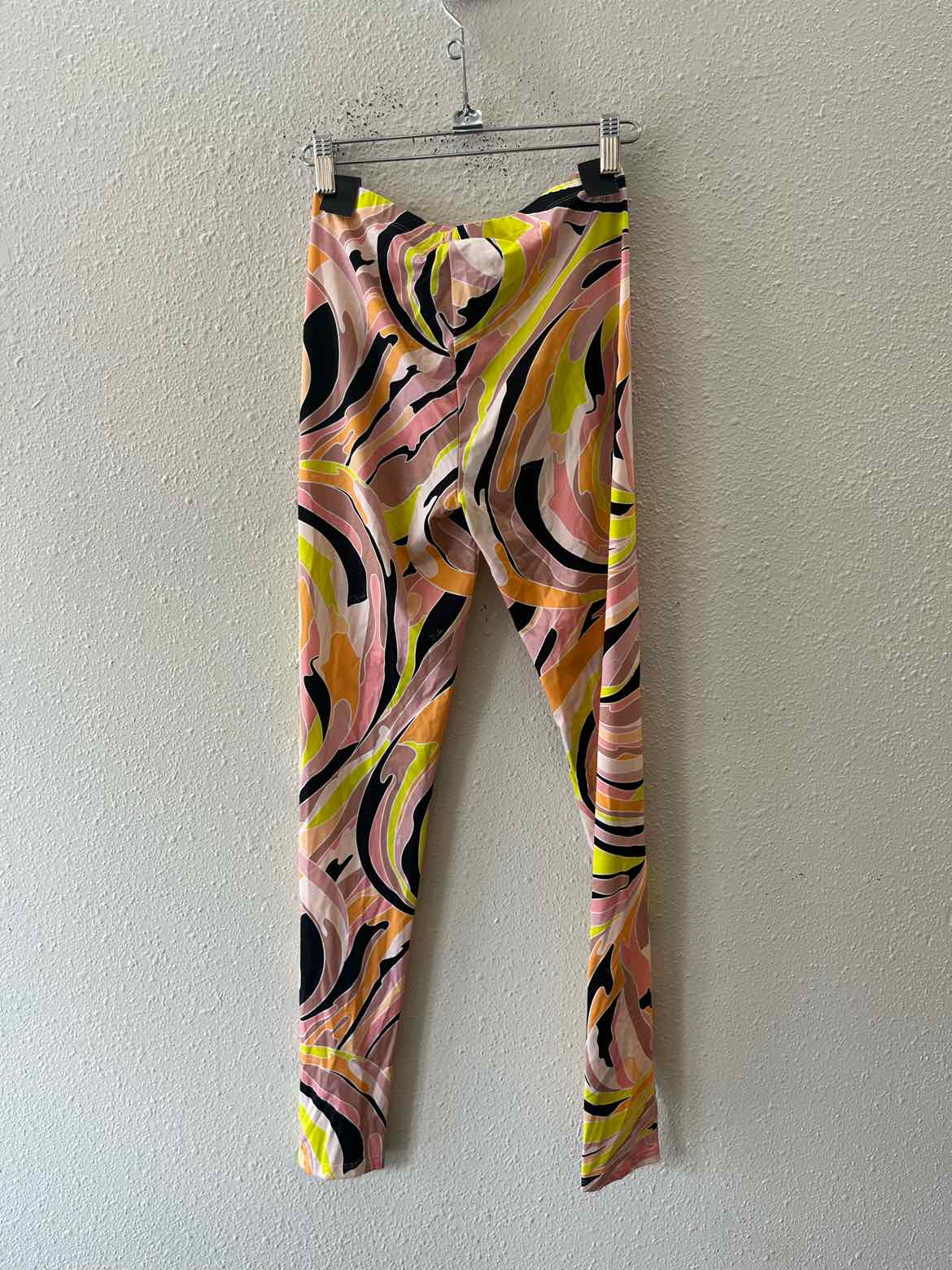 Emilio Pucci Orange Multi Size 38 Leggings