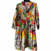 Wray Beige Multi Size M Dress