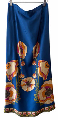 La Double J Blue Multi Size No Label Skirt