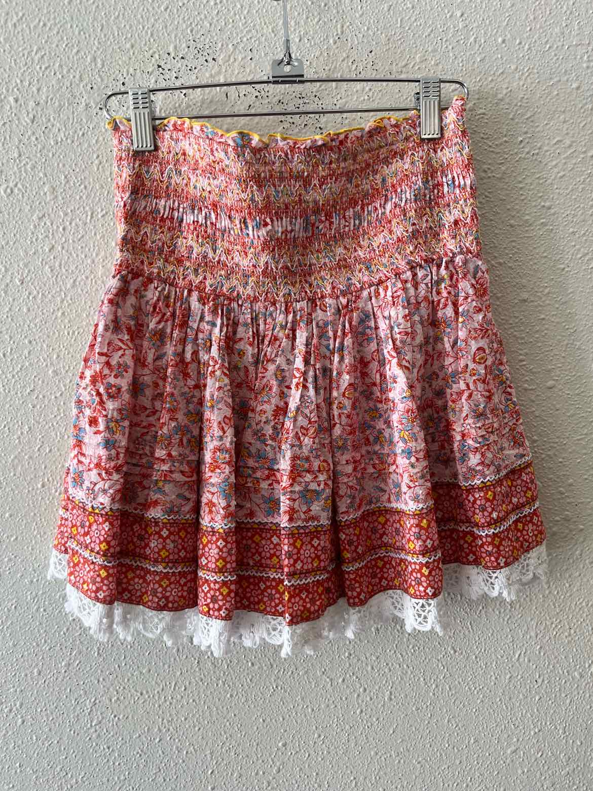 Poupette St Barth pink and yellow Size S Skirt