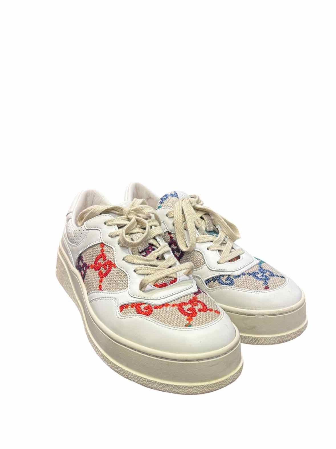 Gucci White/multi pattern Size 40 Sneakers