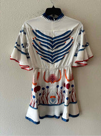 Marc Feier White Multi Size S Dress
