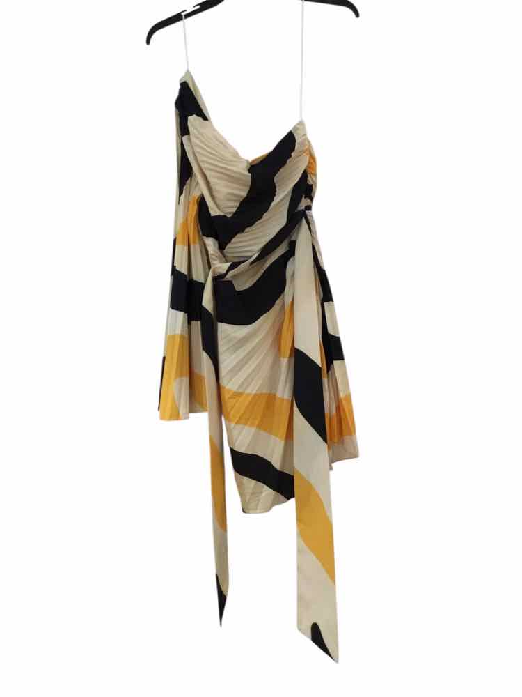 Milly Yellow and Black Size 4 Dress