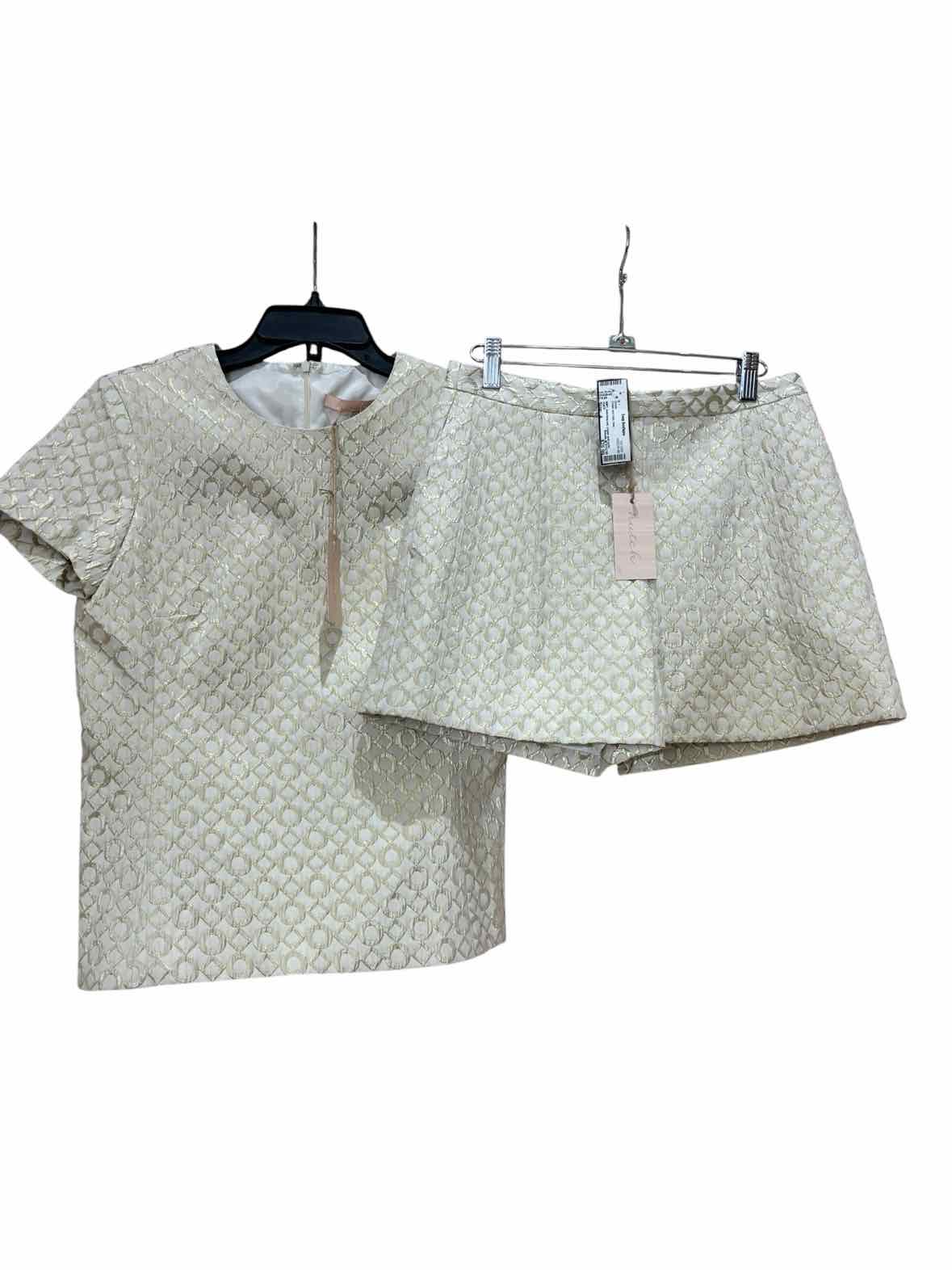 Hutch Cream and Gold Size 4 Shorts
