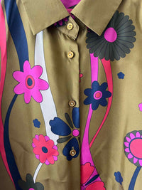 Vilagallo Olive Multi Size 42 Shirt