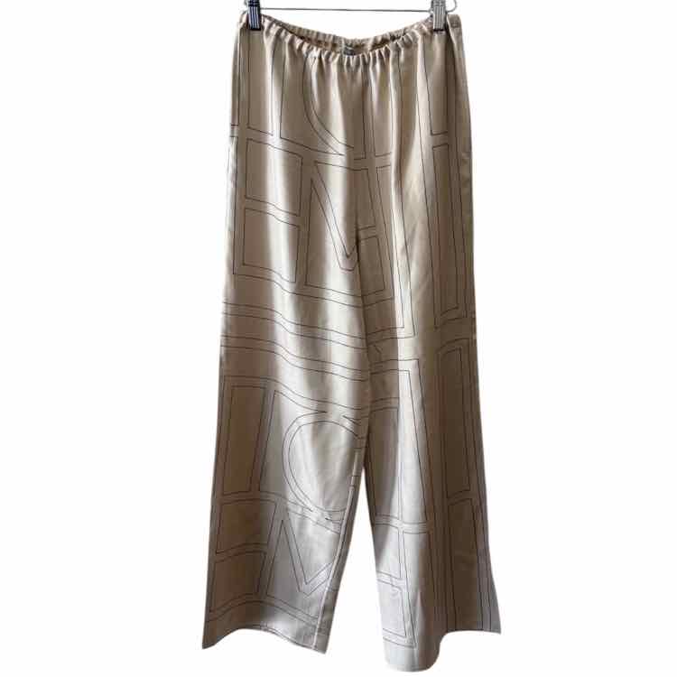 toteme Ivory and black Size 34 Pants