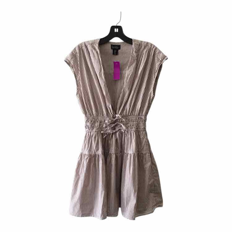 Nicole Miller White and Brown Size S Dress